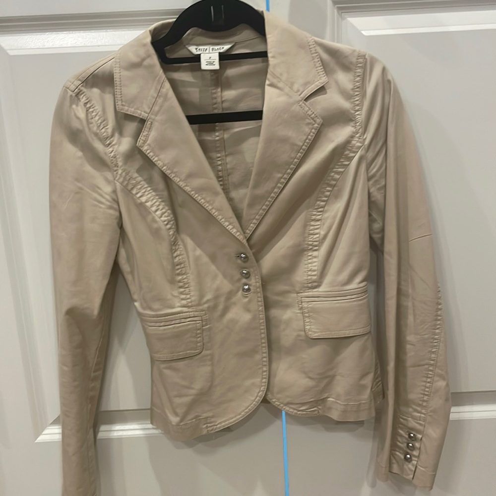 Tan White House Black Market Blazer